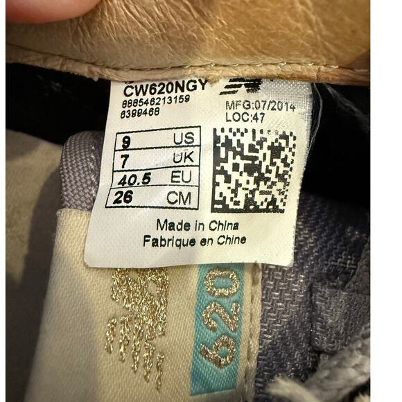 NEW BALANCE 620 Gray/ Teal Sneakers Women size 9 - Picture 7 of 7